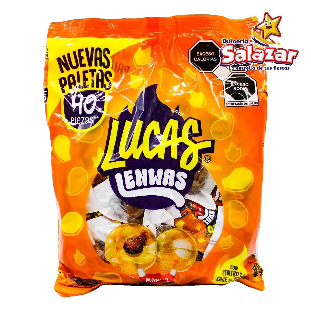 [EFF0243] PALETA LUCAS LENWAS MANGO -B.40PZ- "C/12/40"