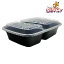 CONTENEDOR REUTILIZABLE P/ COMIDA 32OZ 9828 WOW 2 DIVISIONES "C/150/1"