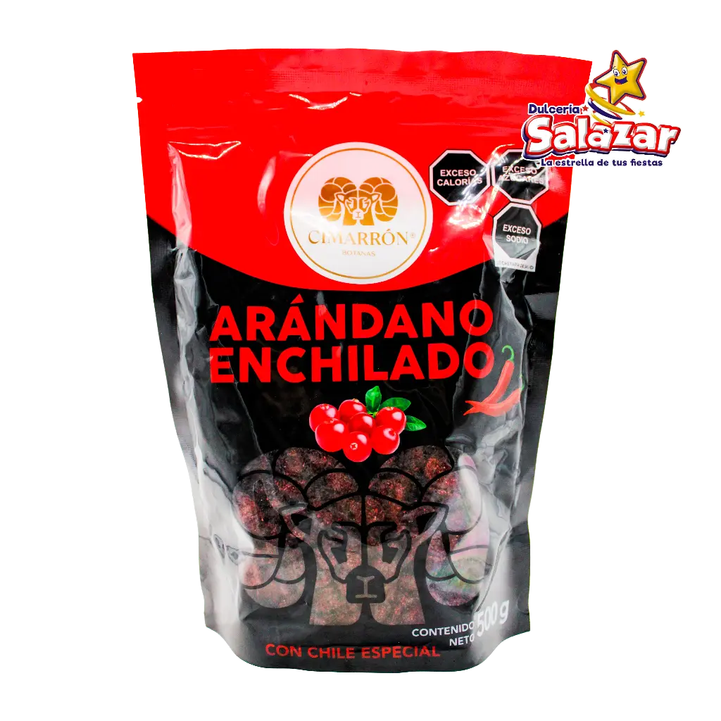 ARANDANOS ENCHILADOS CIMARRON -B.500GR- "C/18/500GR"     