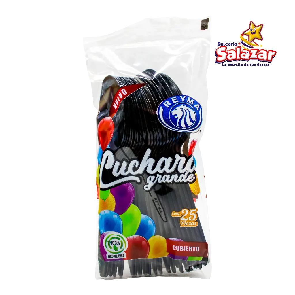 CUCHARA GRANDE REYMA NEGRA CCG25NE "C/20/25"