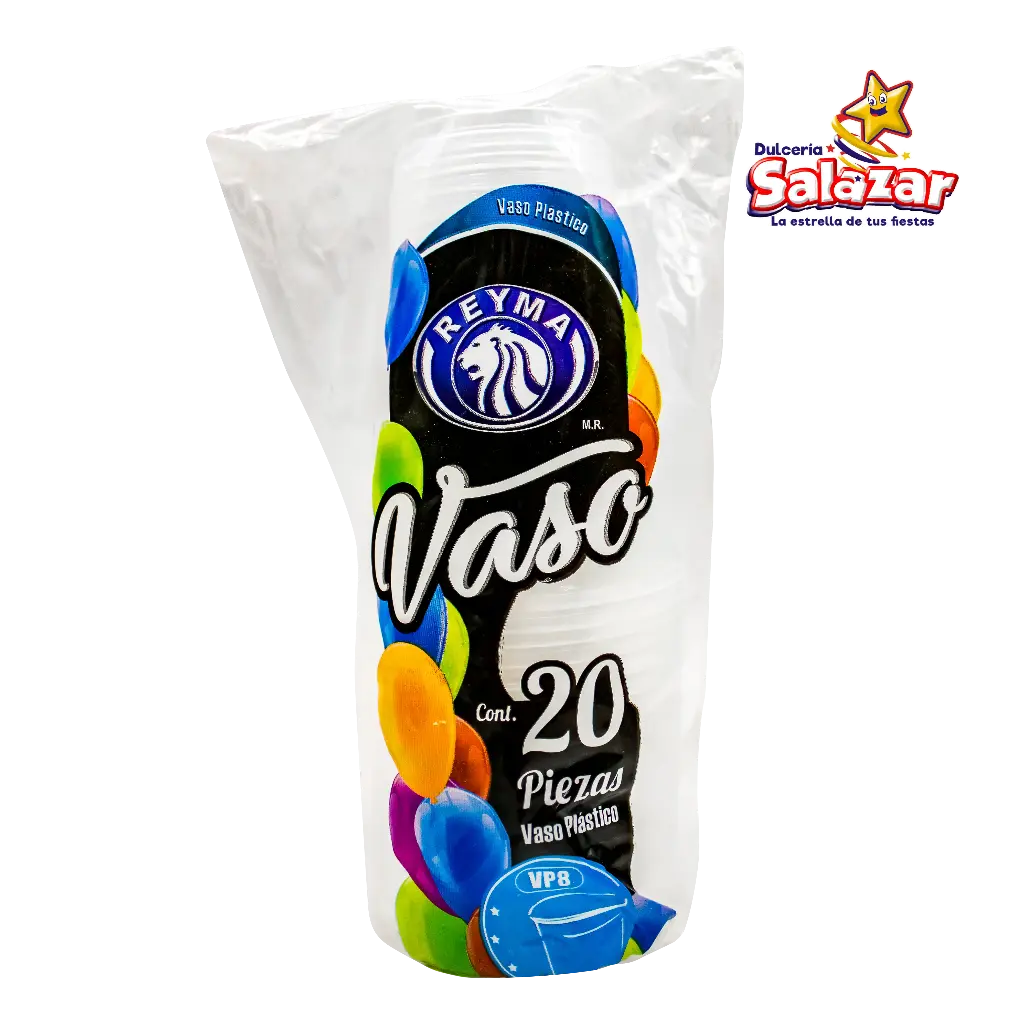 [REYM0059] VASO POLIPRO No. 8 ANAQUEL REYMA VP8AQ -B.20PZA- "C/50/20" 