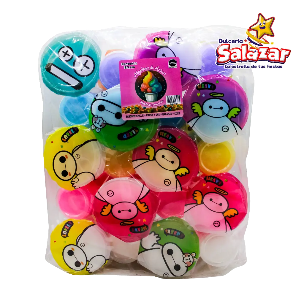 [ALG0001] ALGODONES DE AZUCAR SABORES -B.20'P.- "B/5/20"