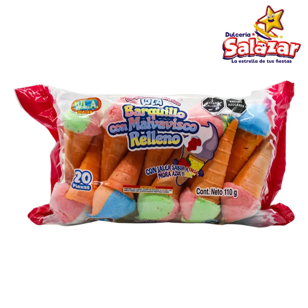 [TAR0035] BARQUILLO BI BOMBON RELLENO WALAZ "C/16/20"