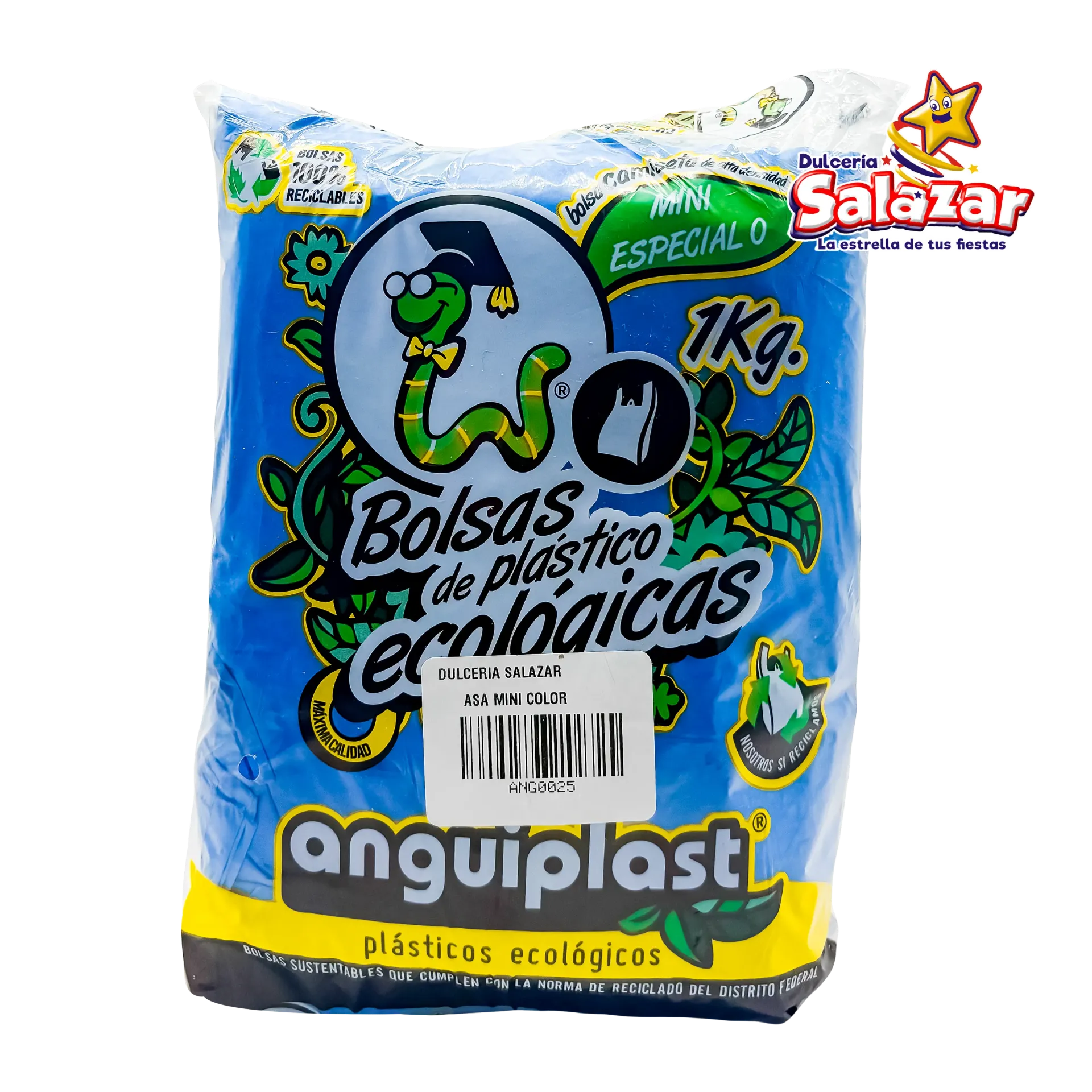 BOLSA ASA POLIPAPEL COLOR MINI ANGUIPLAS "B/25/1" 