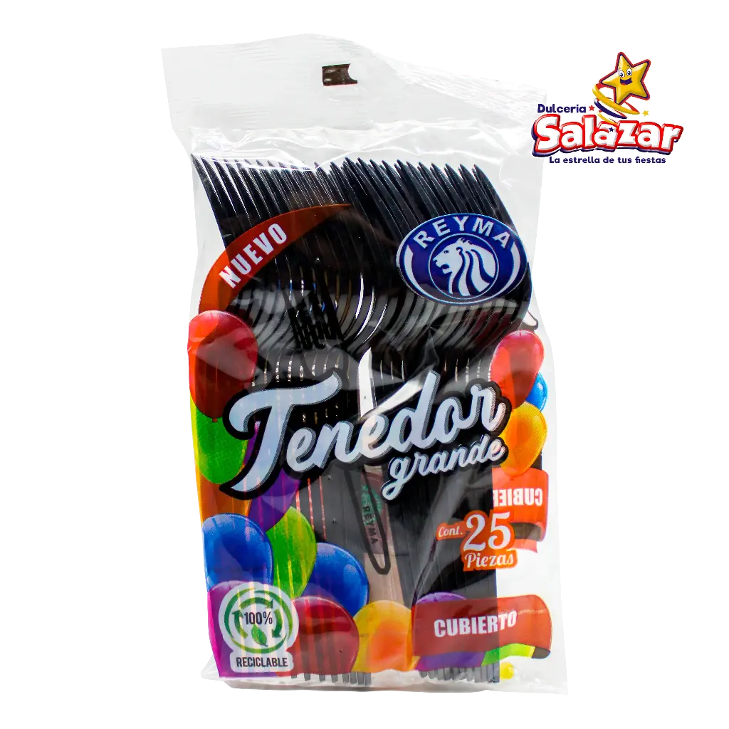 TENEDOR GRANDE NEGRO REYMA CTG25NE B.25 "C/20/25"