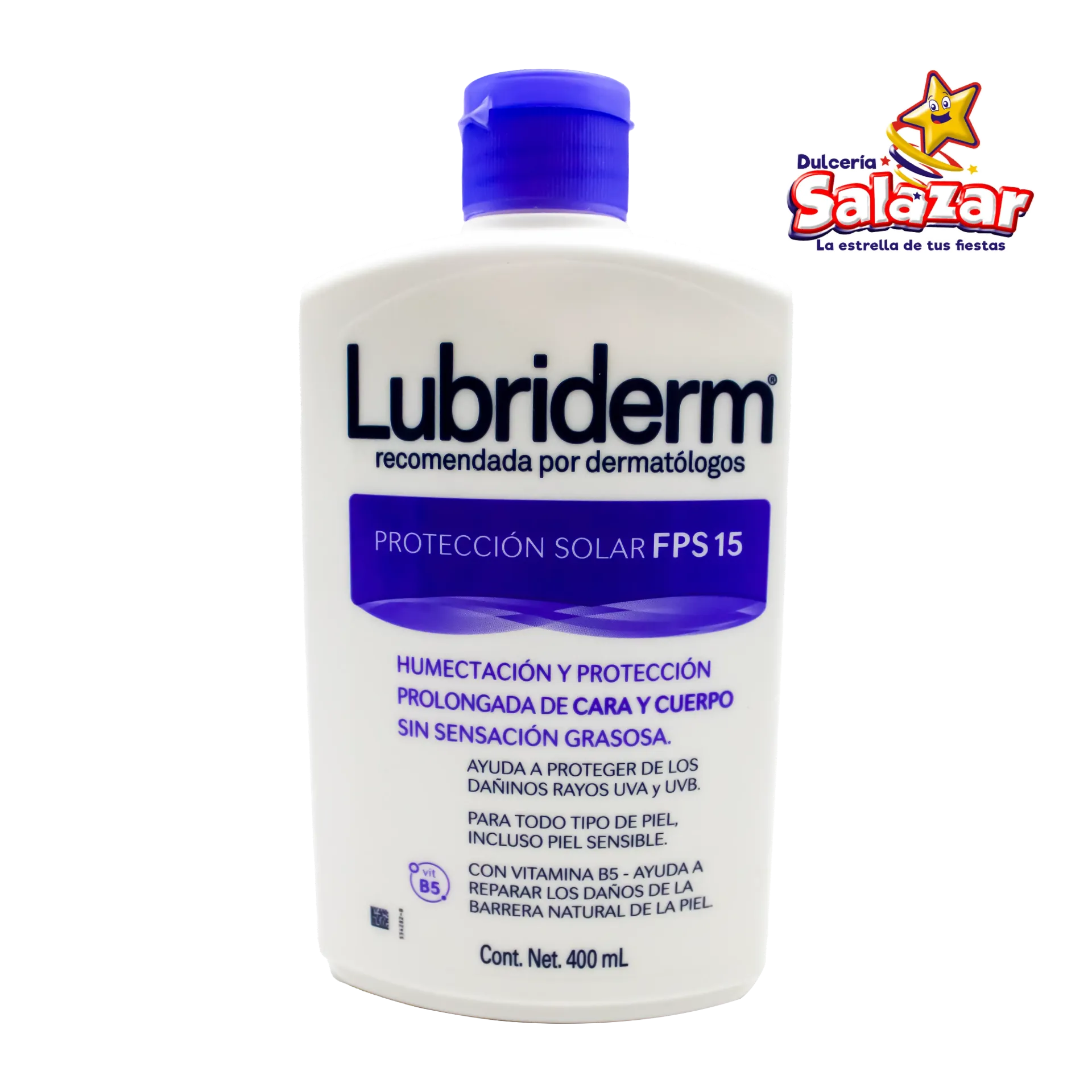 CREMA LUBRIDERM PROTECCION SOLAR FPS15 -BOT.400ML-