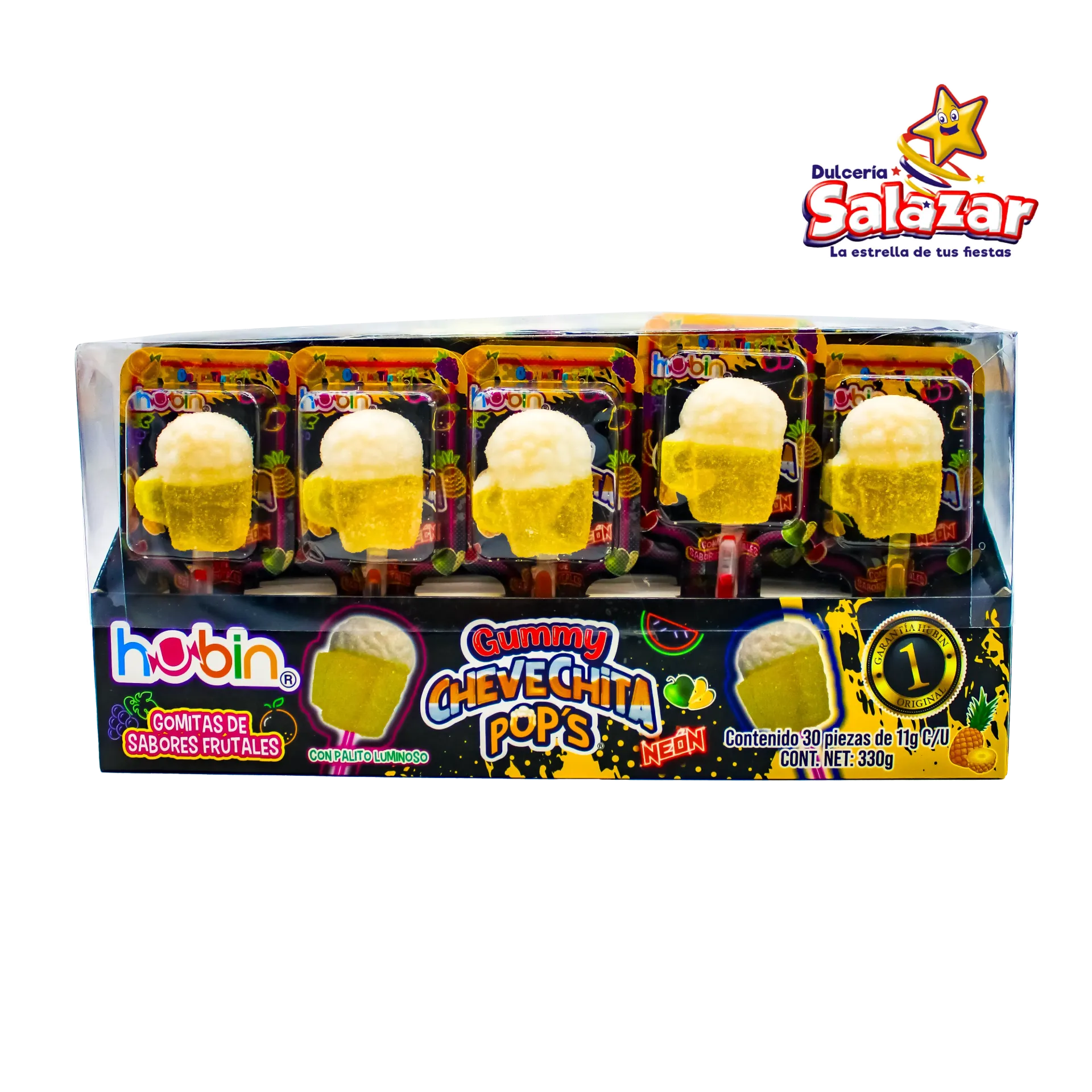 GUMMY CHEVECHITA POP NEON HUBIN -D.330GR- "C/16/30"