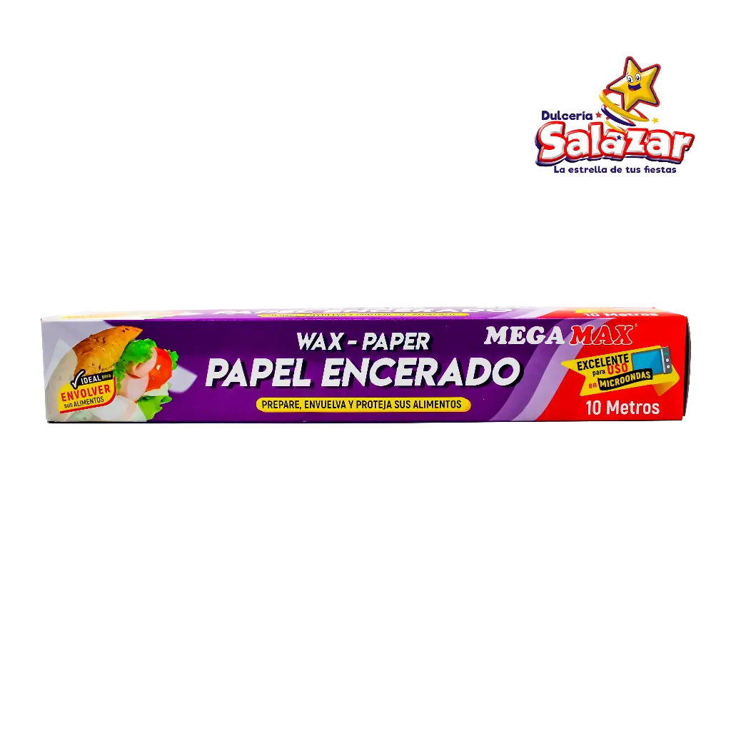 [INA0003] PAPEL ENCERADO MEGA MAX 10MTS "C/12/1"