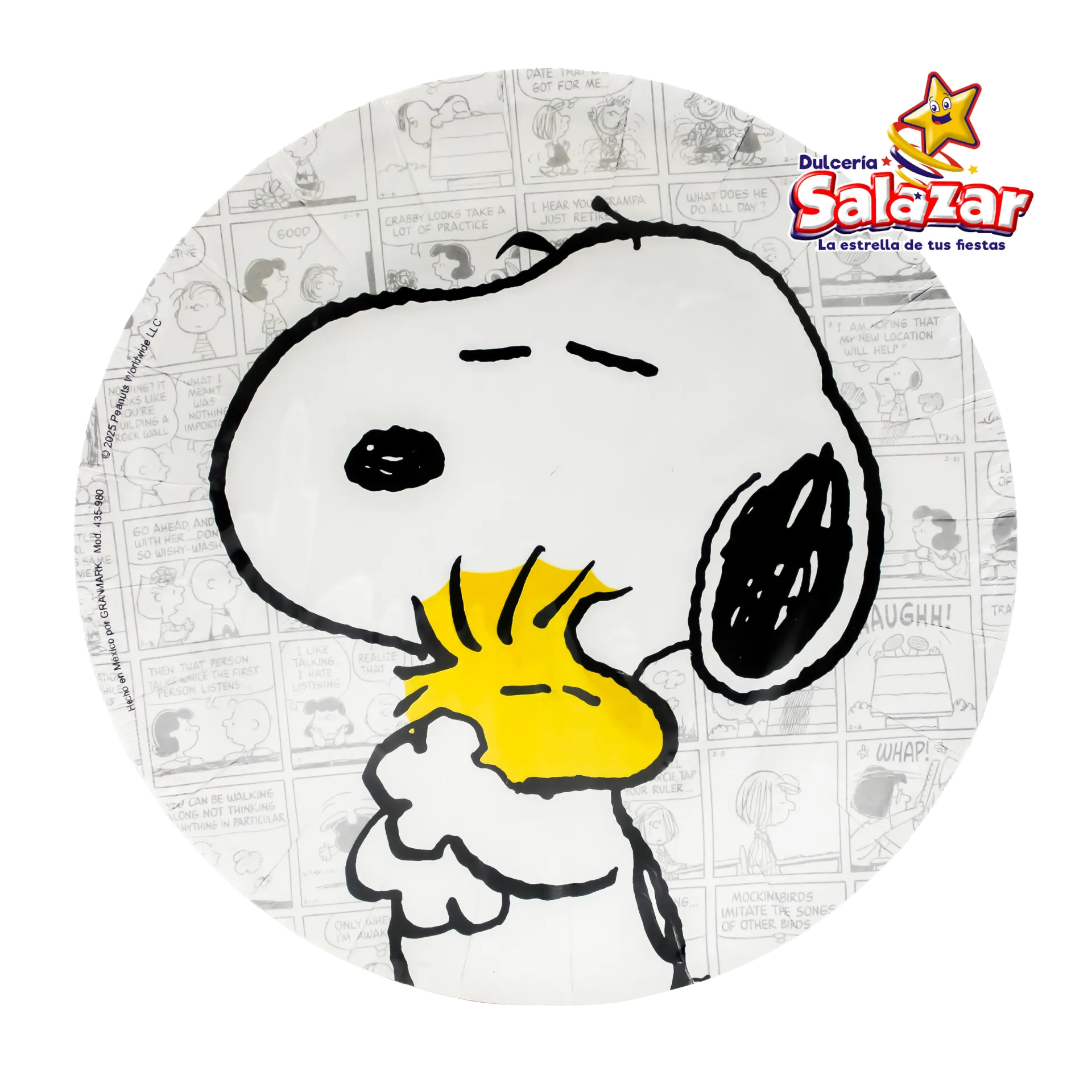 PLATO PASTELERO SNOOPY GRANMARK -B.6PZA- "C/6/6"     