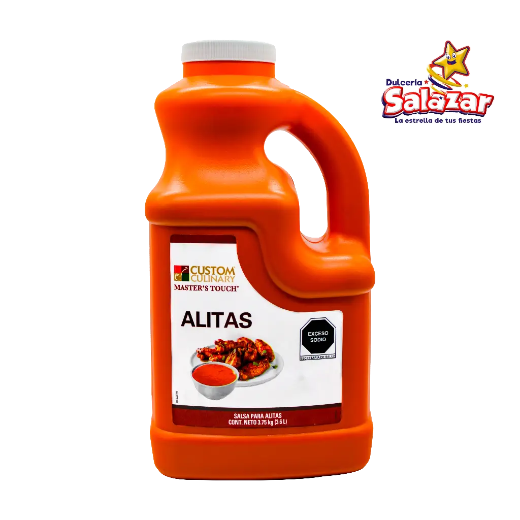 [INT0018] SALSA ALITAS ZAFRAN 3.4KG CUSTOM CULINARY"C/4/3.75"
