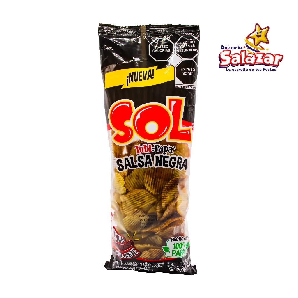 TUBI-PAPA SALSA NEGRA SOL -B.100GR-  "C/40/1"