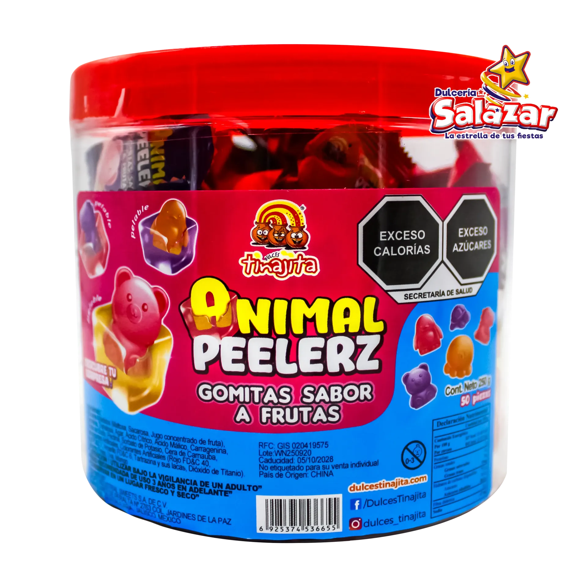 [TIN0500] ANIMAL PEELERZ TINAJITA "C/12/50"