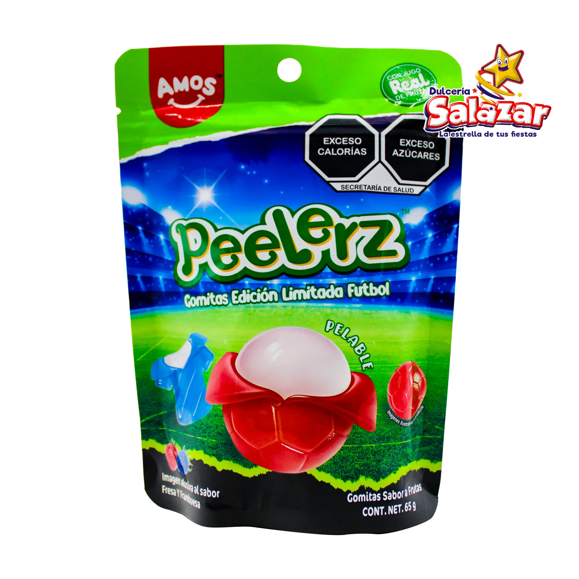 GOMITA PEELERZ MUNDIAL FRESA/FRAMBUESA -B.65GR- "C/48/1"