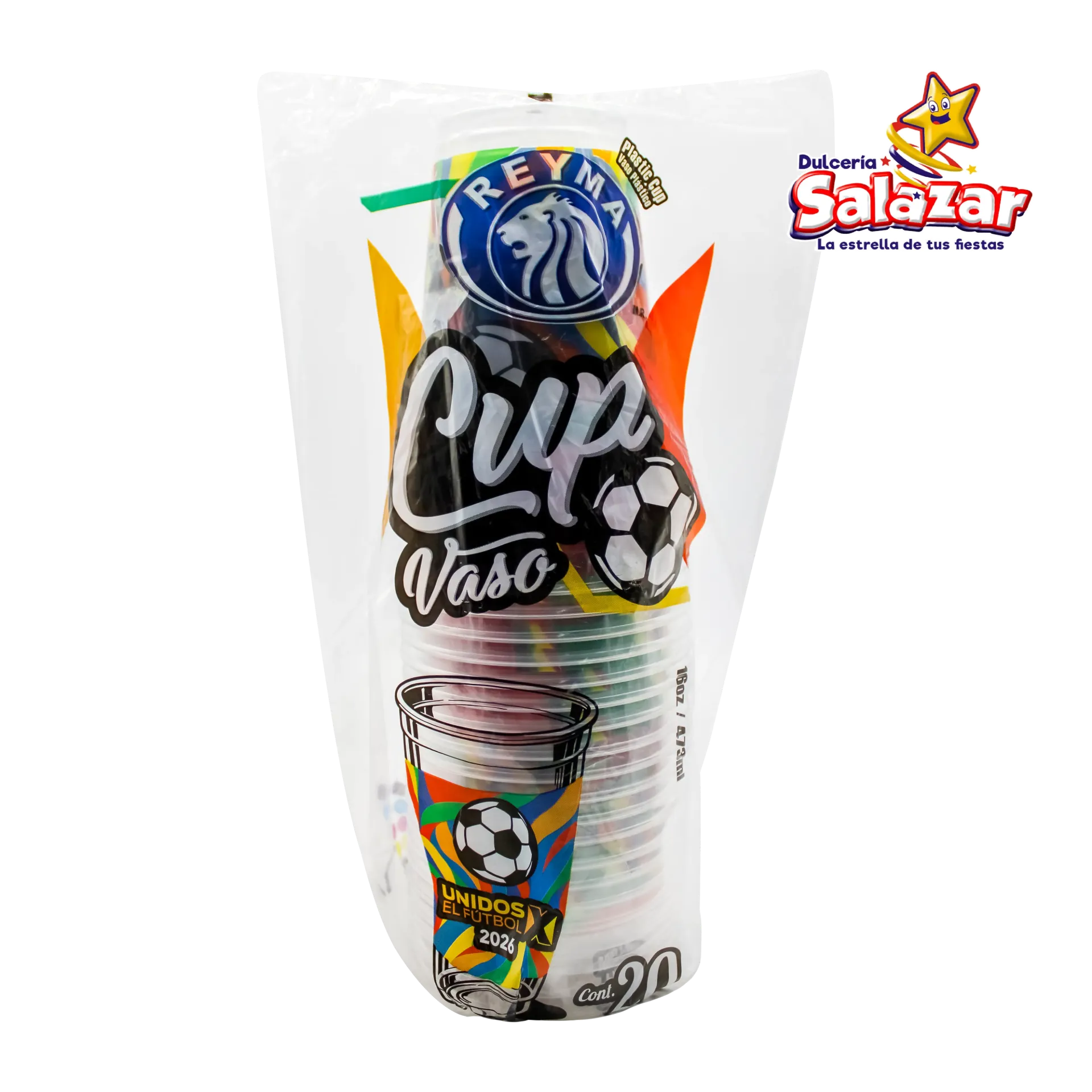 VASO POLIPRO No.16L LARGO REYMA MUNDIAL -B.20PZA- "C/50/20"