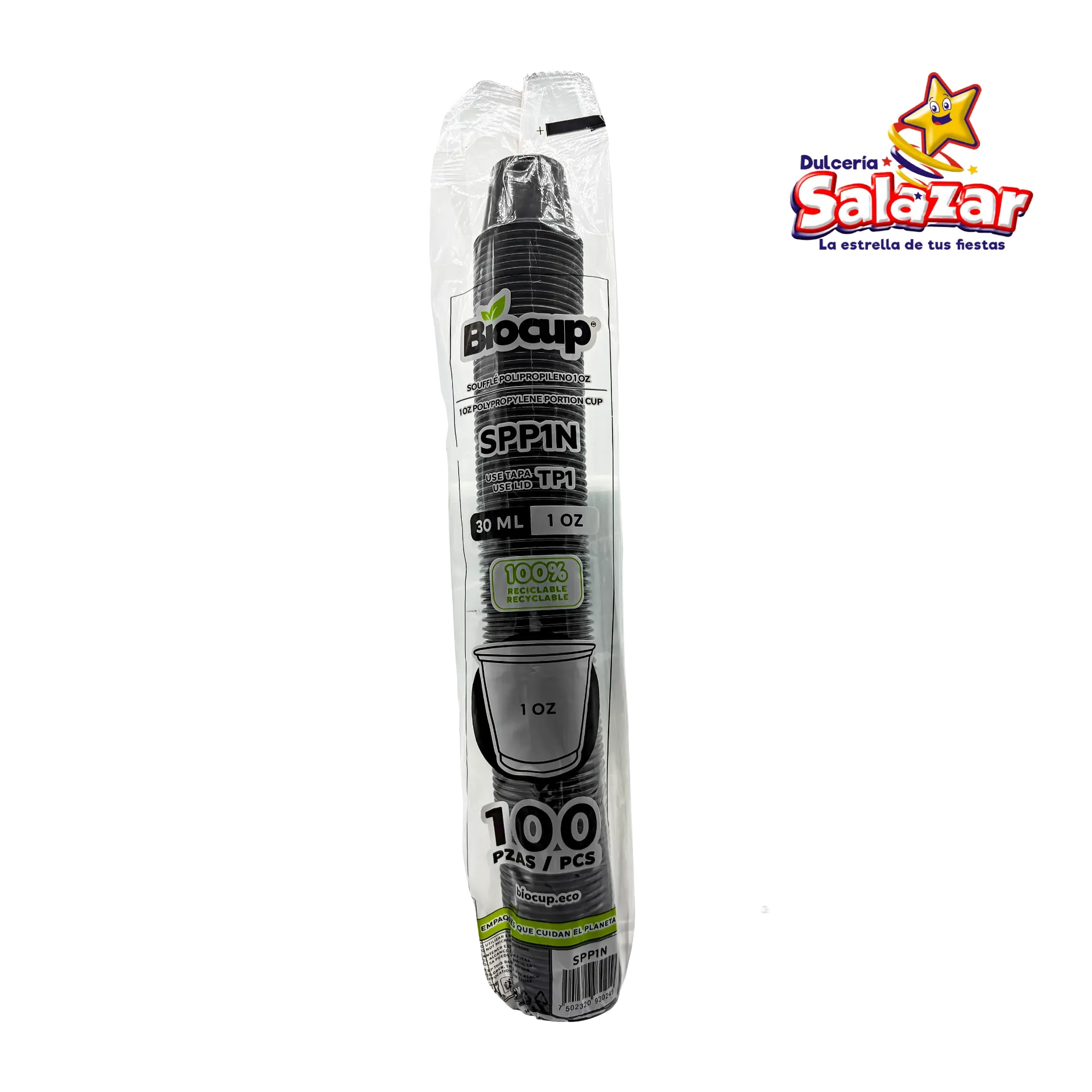 SOUFFLE PP BIOCUP NO. SPP1N (1OZ) NEGRO "C/20/100"