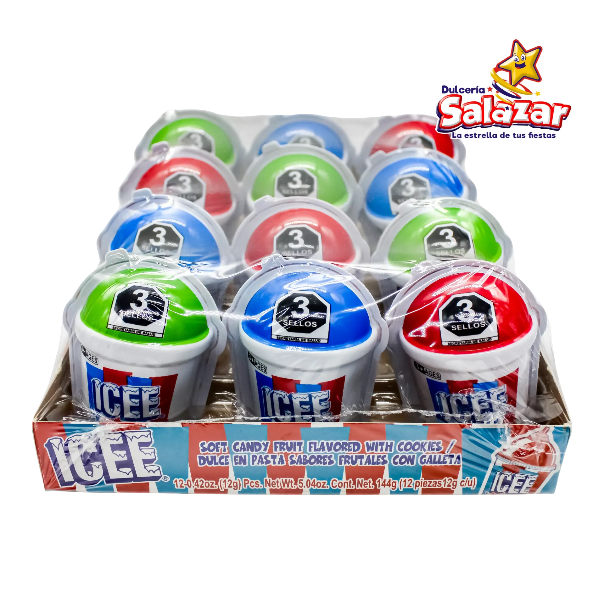 DULCE VASITO ICEE PASTA BONDY FIESTA -D.144GR- "C/16/12"