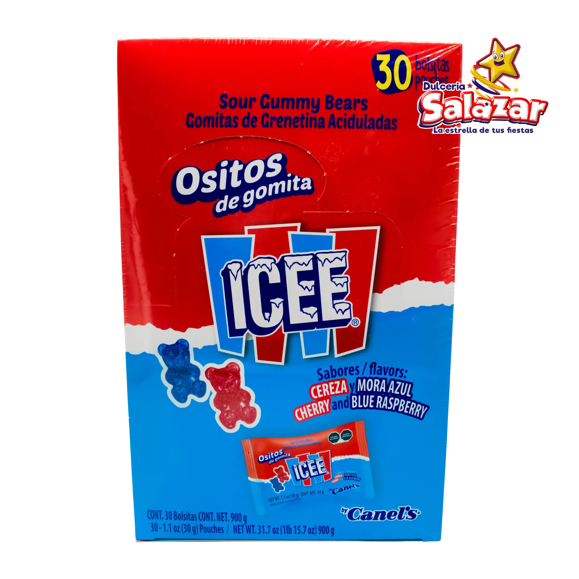 [CAN0140] GOMITAS OSOS ICEE CEREZA-MORA CANELS -B.900GR- "C/5/30"
