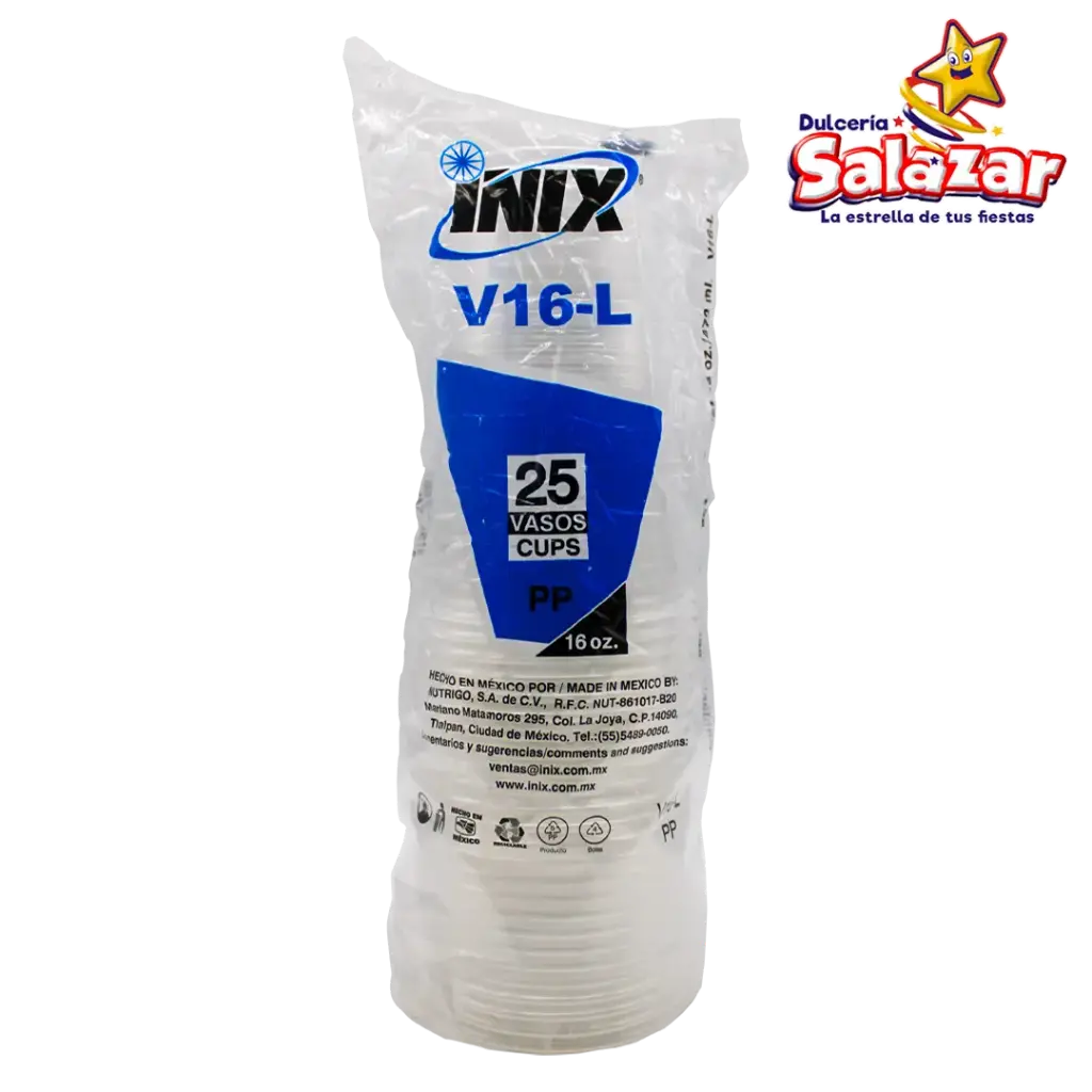 VASO #16 VPET16-98 INIX -B.473ML- "C/20/50"