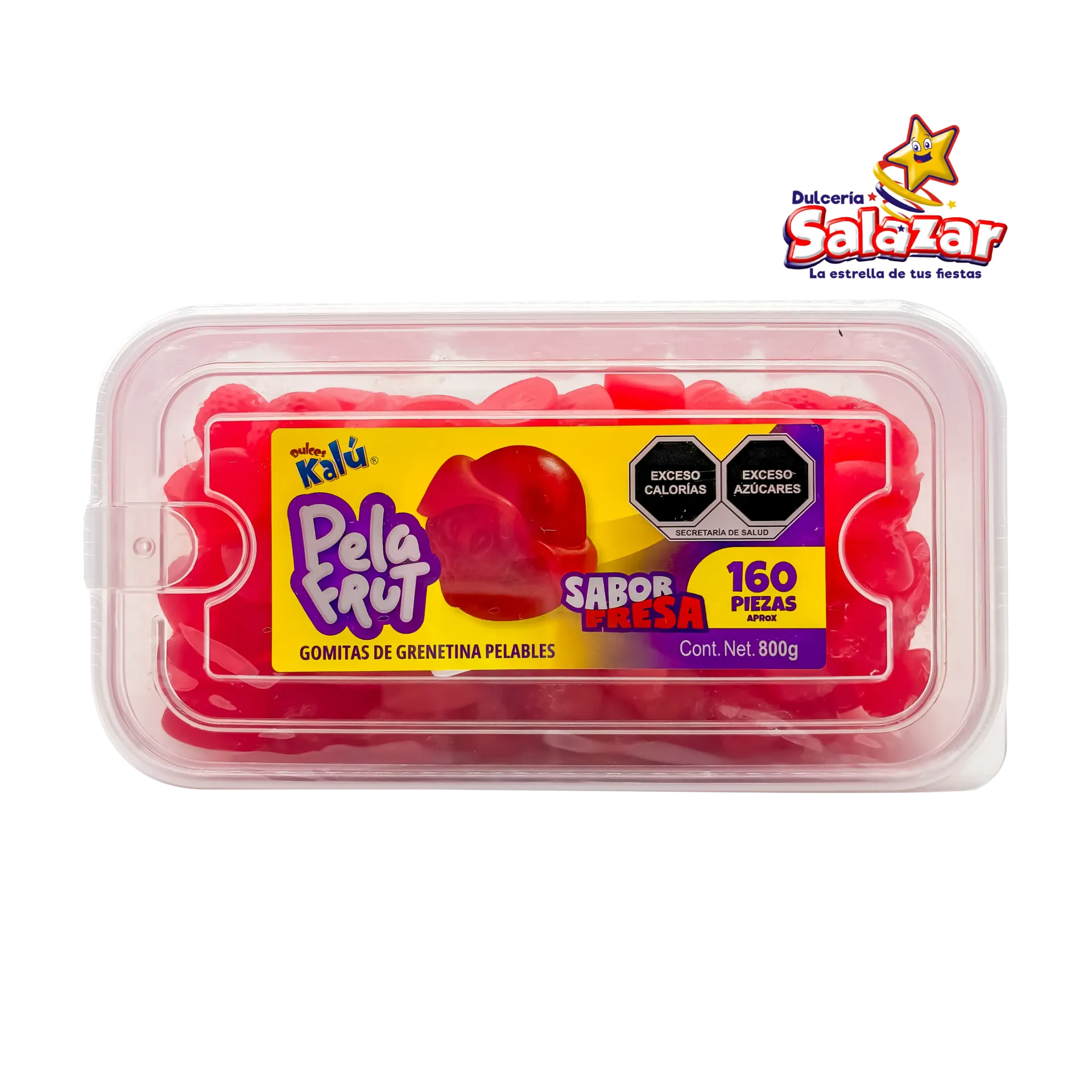 [CHI0132] GOMITA PELAFRUT FRESA KALU -E.800GR- "C/12/160"