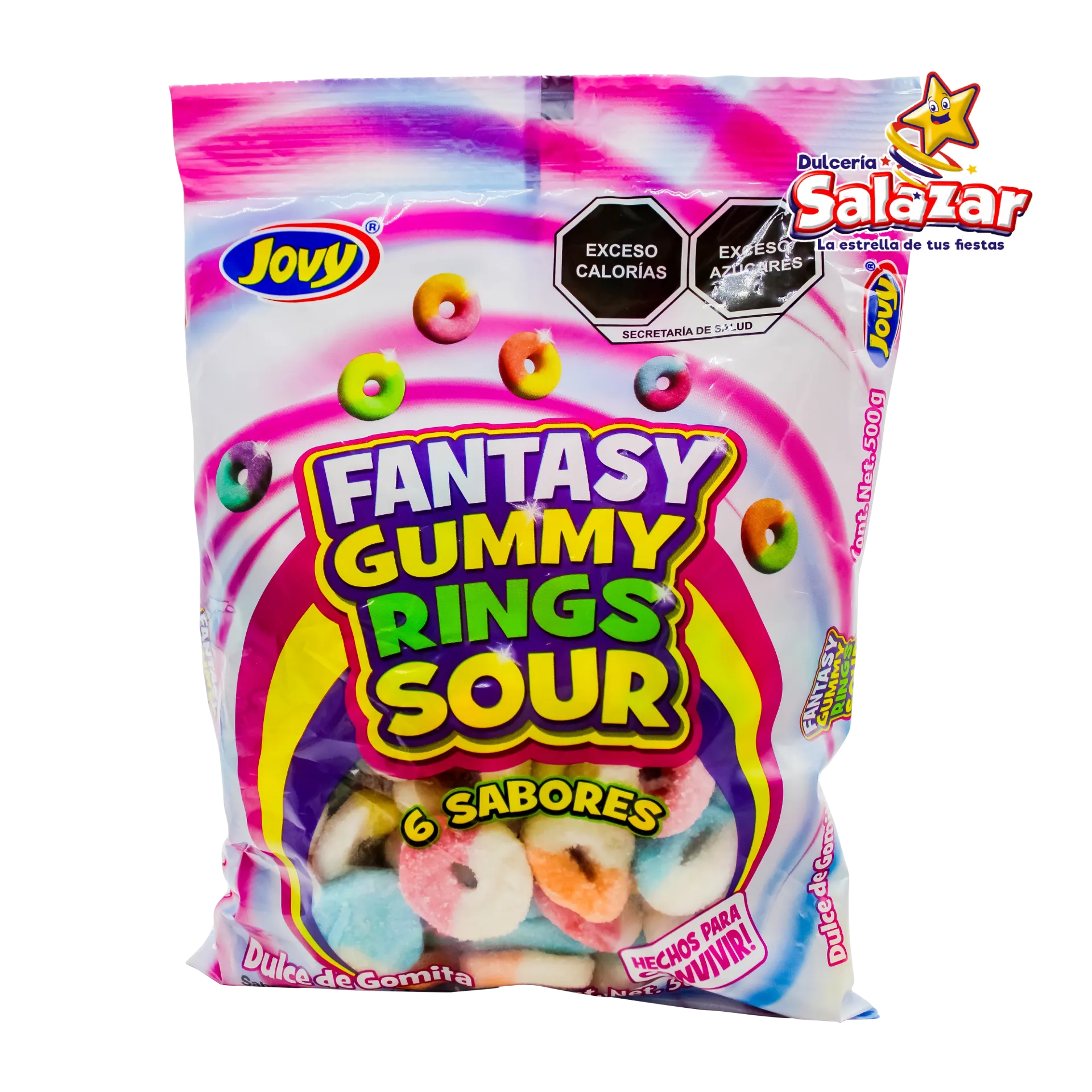 JOVY GOMITA FANTASY GUMMY RINGS SOUR -B.500GR- "C/10/1"
