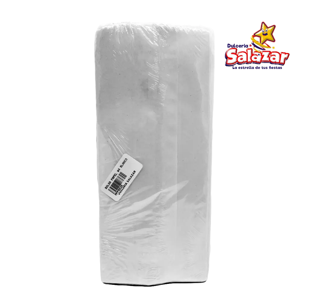 [MPP0219] BOLSA DE PAPEL BLANCA #12 -B.50PZA- "C/40/50"