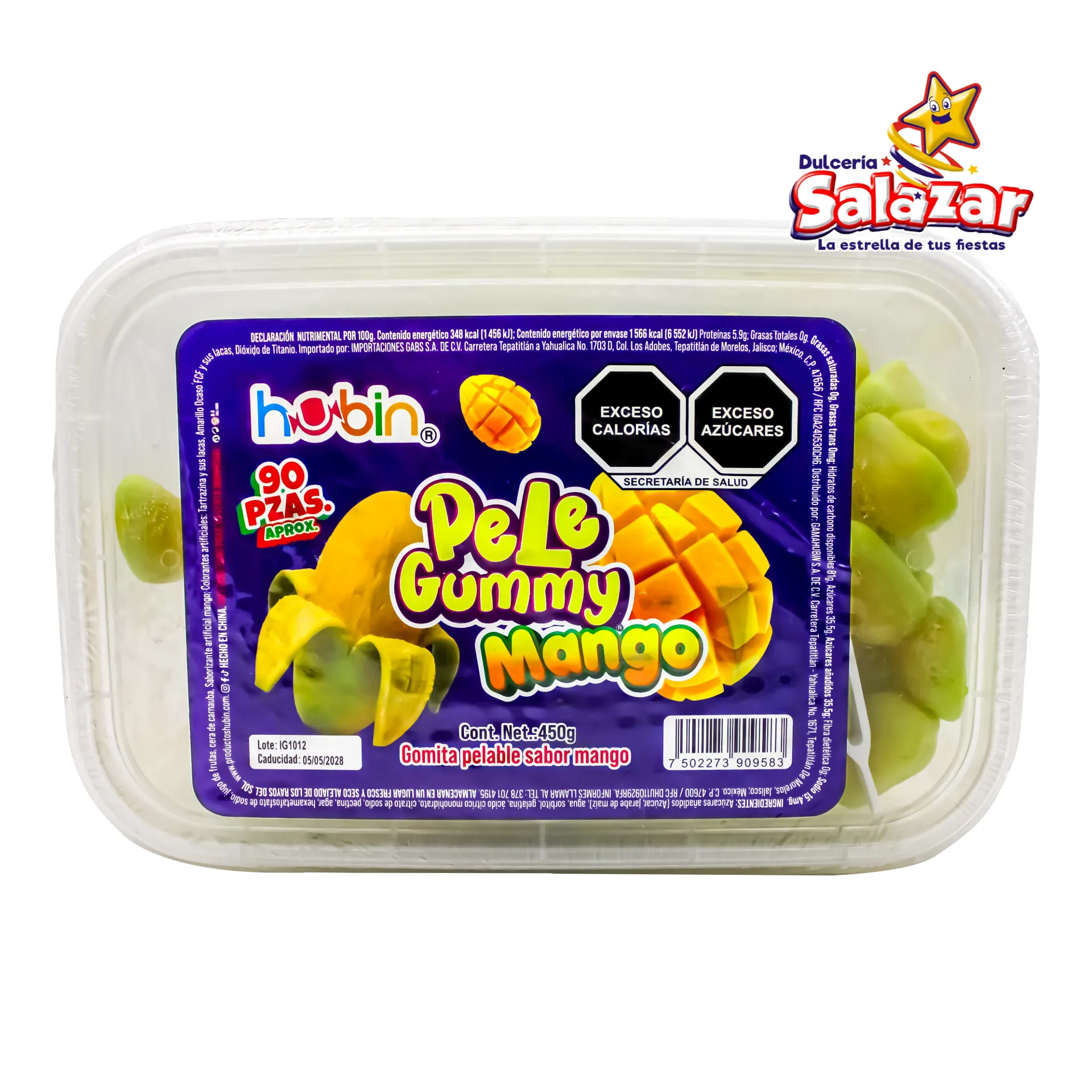 PELE GUMMY MANGO HUBIN -D450GR- "C/16/1"
