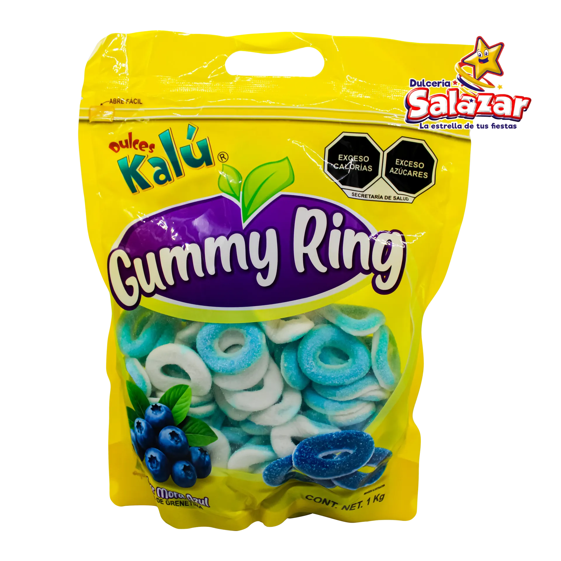 GUMMY RING MORA AZUL KALU -B.1KG- "C/10/1"