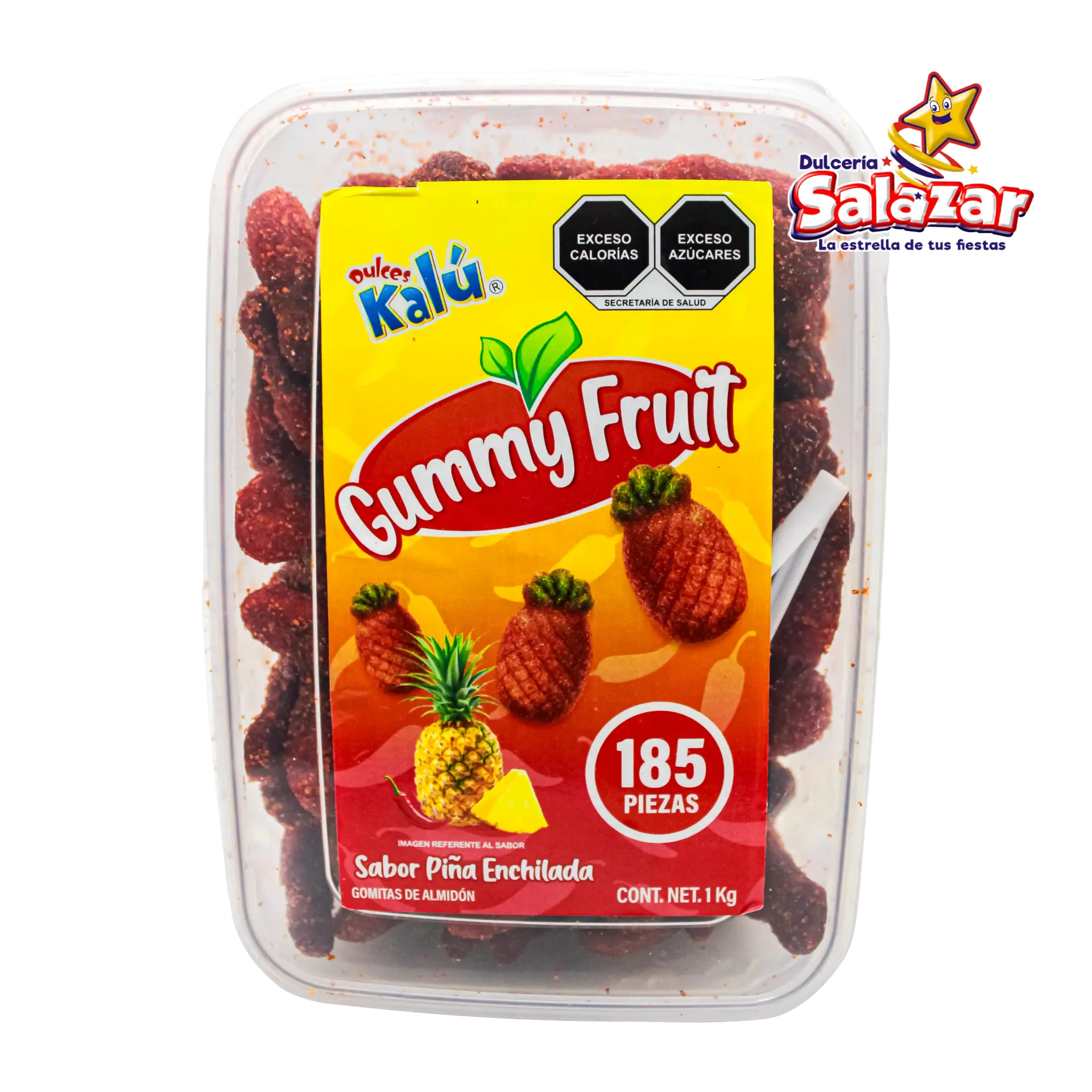 GUMMY FRUT PIÑA ENCHILADA KALU -E.1KG- "C/12/185"