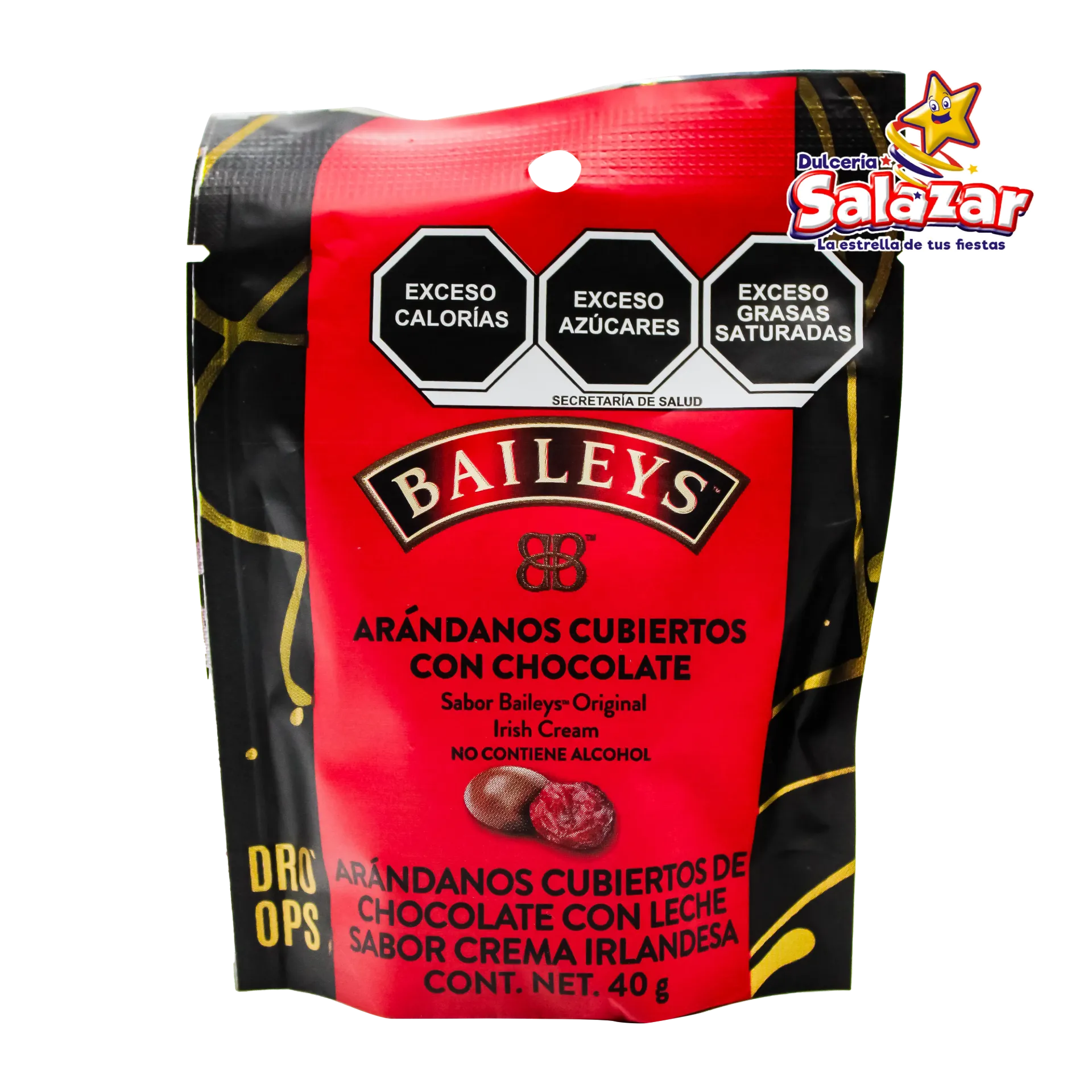 BAILEYS ARANDANOS C/CHOCOLATE DRO'OPS PROVIDENCIA -B.40GR- "C/24/12"