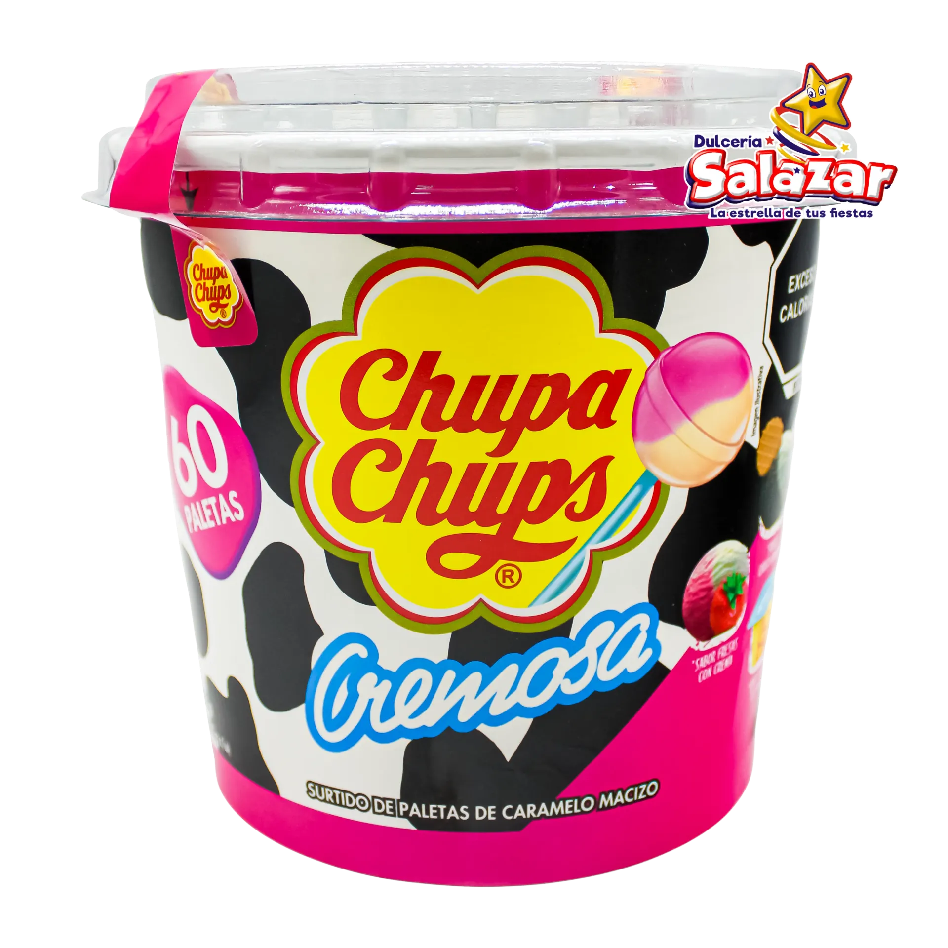 [CHU0073] PALETA CHUPA CHUPS CREMOSA TUBO -V.720GR- "C/6/60"