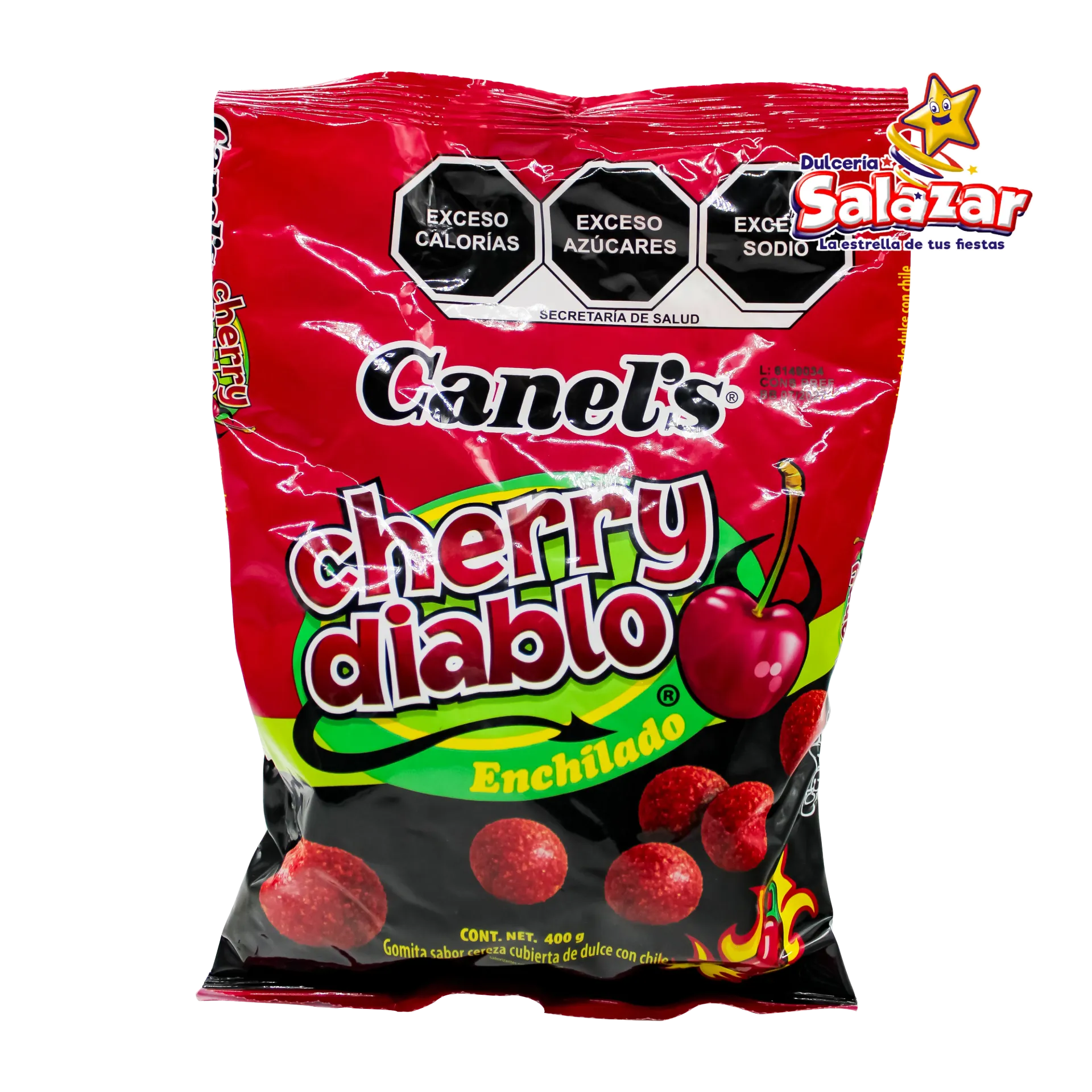 CHERRY DIABLO ENCHILADO CANELS -B.400GR- "C/24/1"