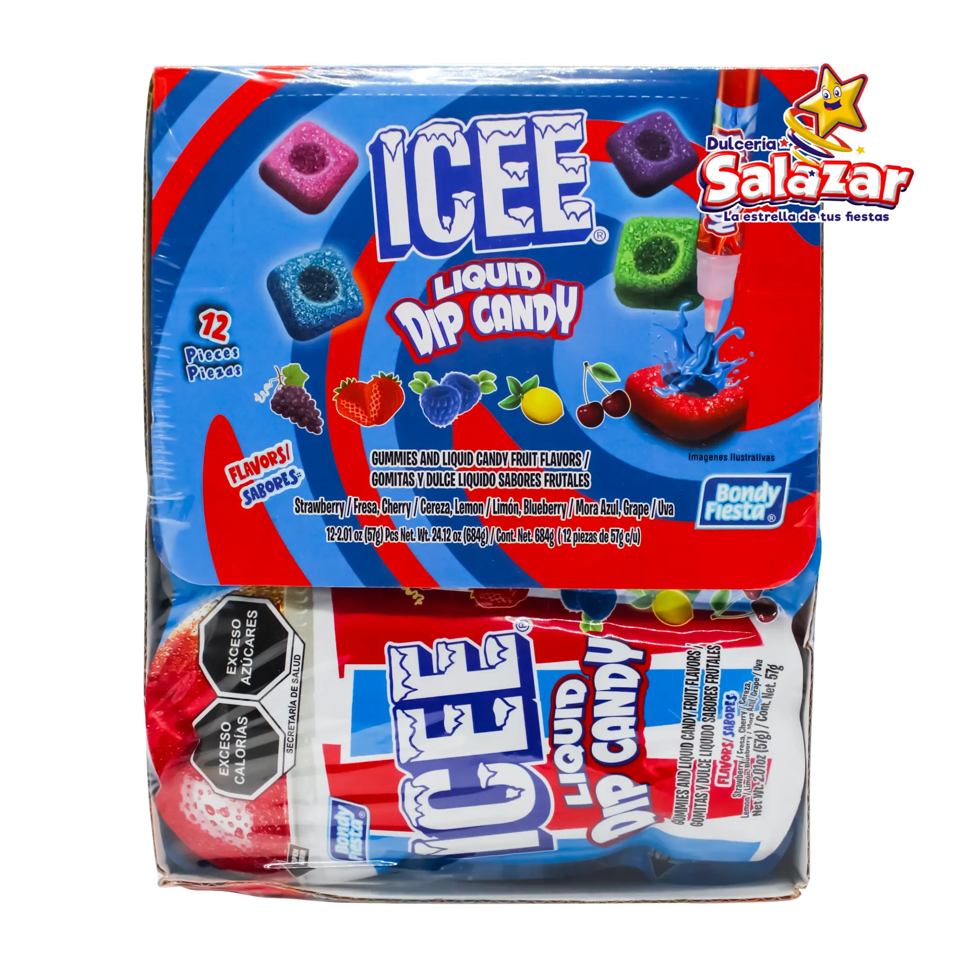 GOMITAS Y CARAMELO LIQUIDO ICEE PEN BONDY -D.684GR- "C/12/12"
