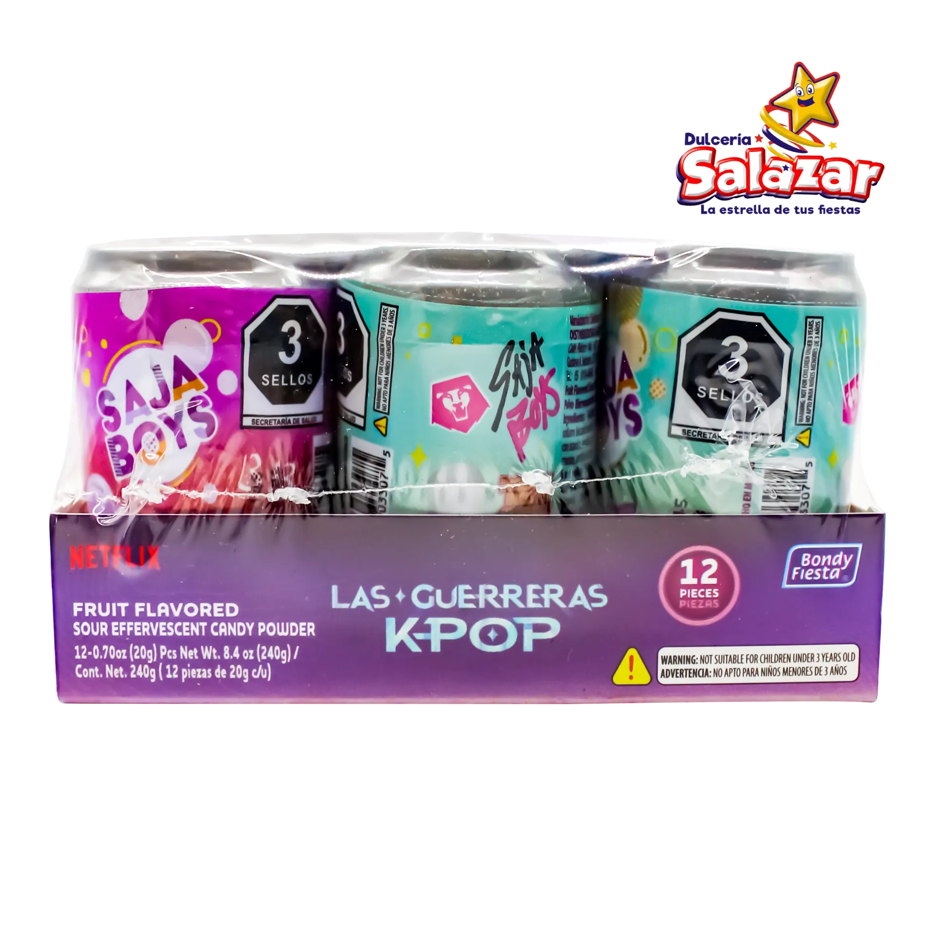 CONTENEDOR LATA GUERRERS K-POP SAJA BOYS BONDY -D.240GR- "C/24/12"