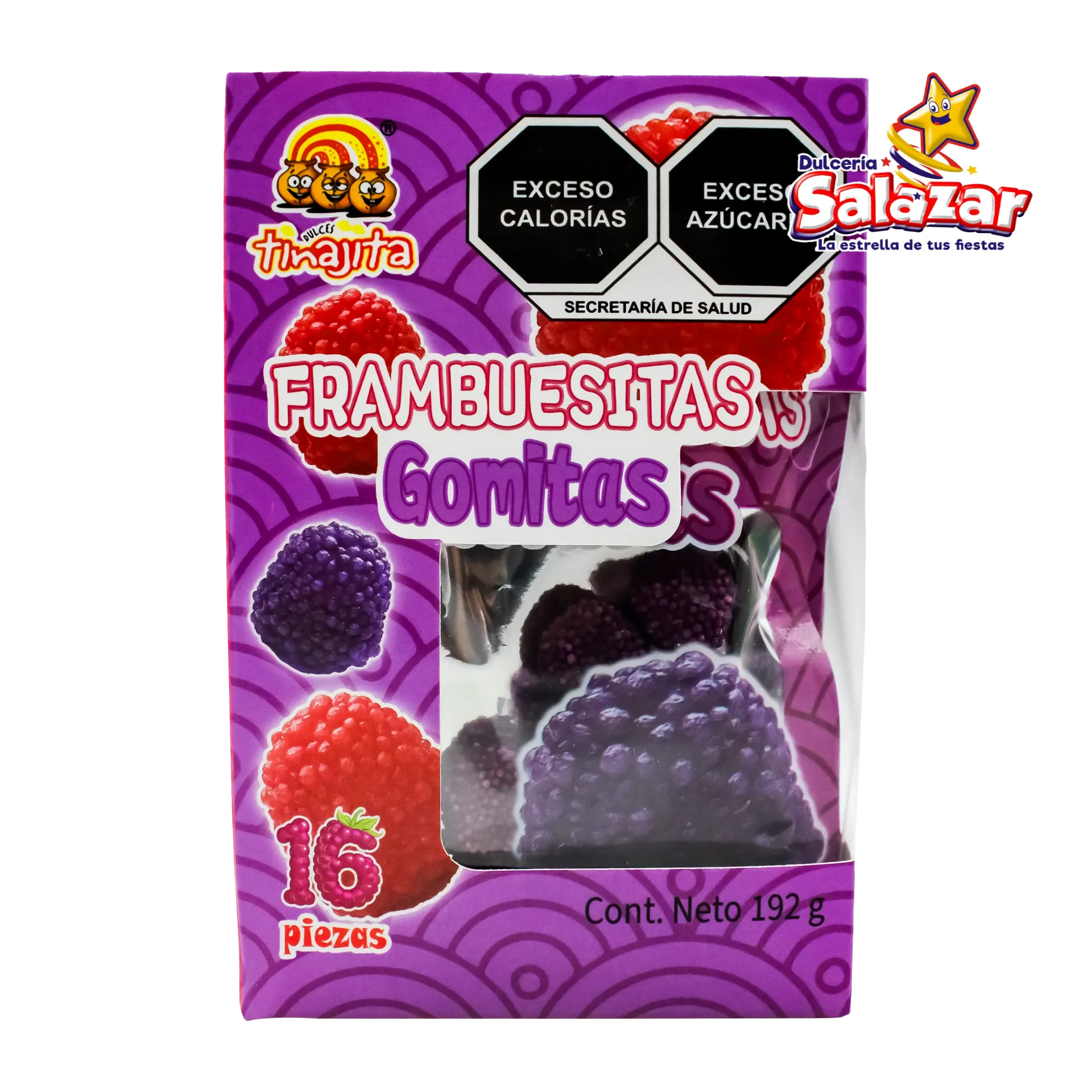 [TIN0516] FRAMBUESITAS GOMITAS TINAJITA -D.192GR- "C/30/16"