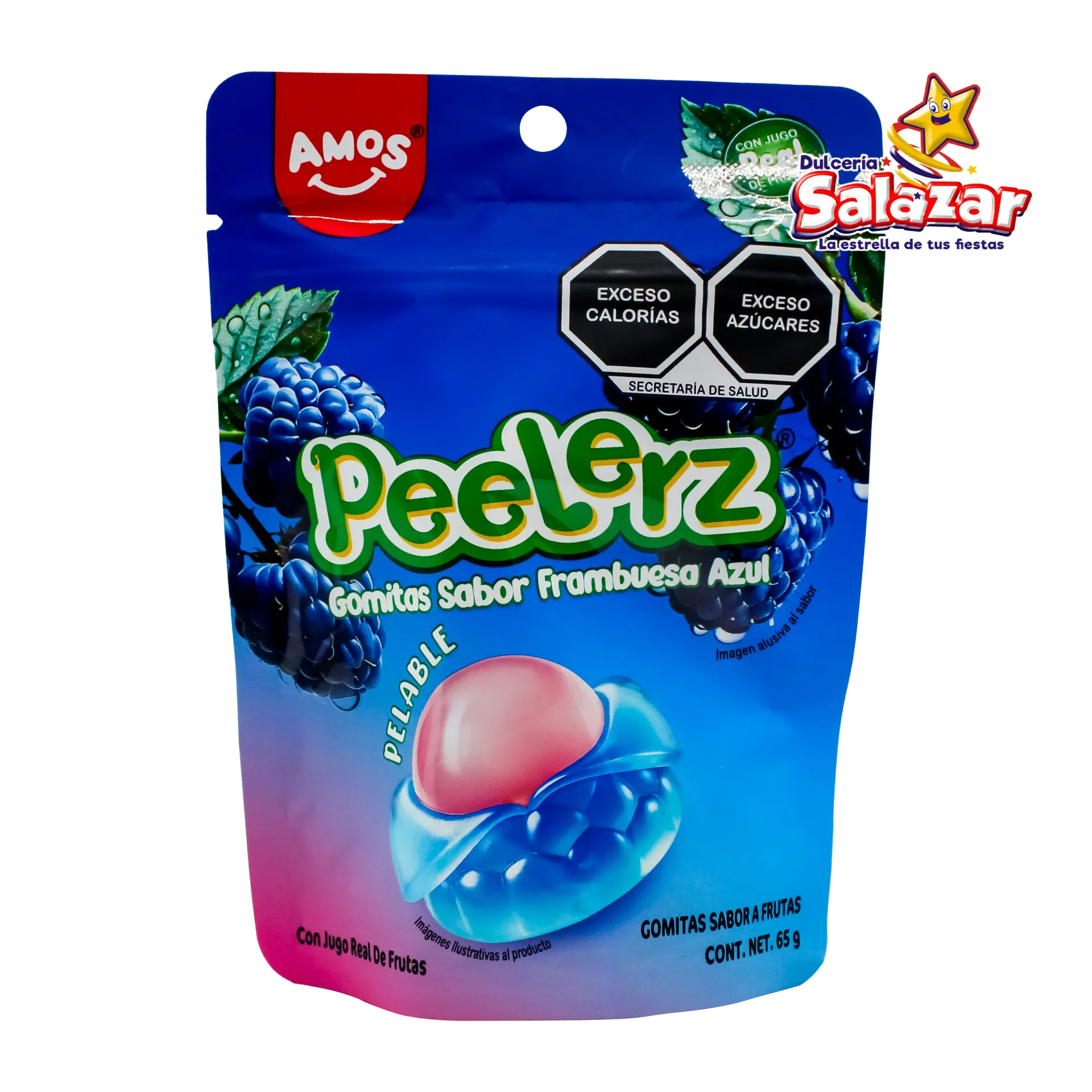 GOMITA PEELERZ MORA AZUL -B.65GR- "C/48/1"