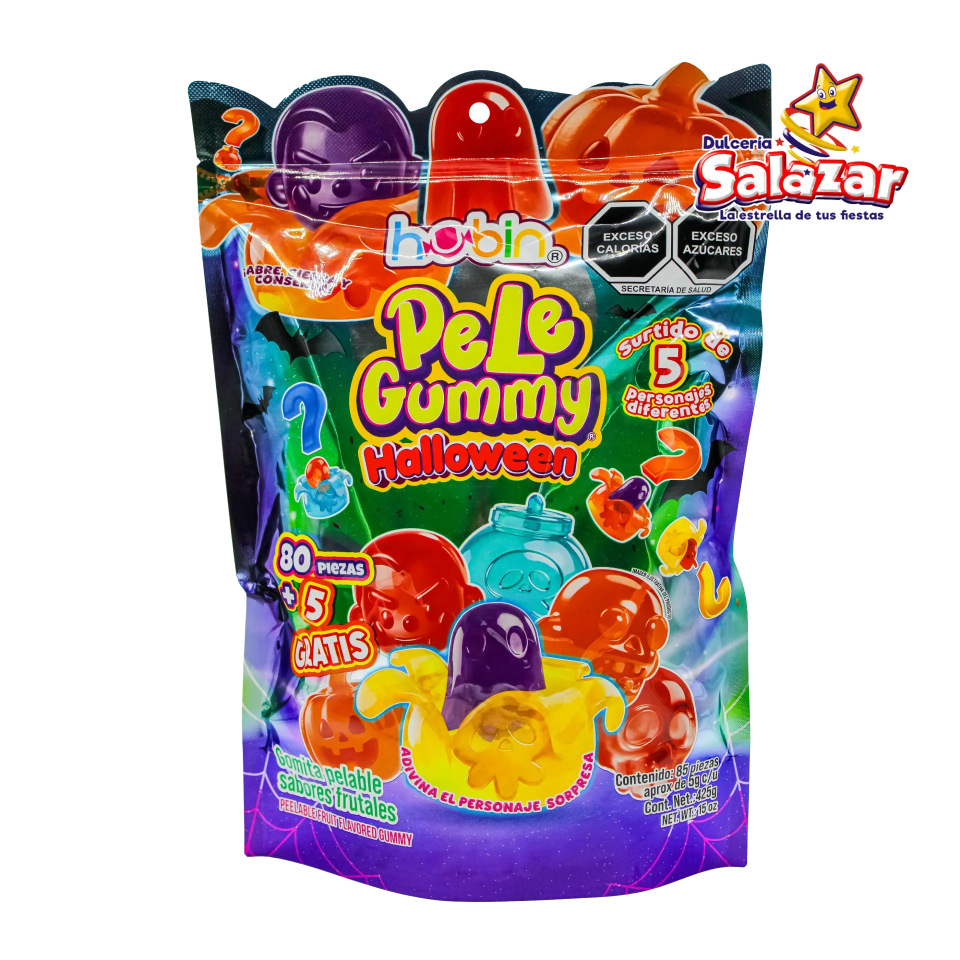 [HUB0093] PELE GUMMY HALLOWEEN HUBIN -B.425GR- "C/15/85"