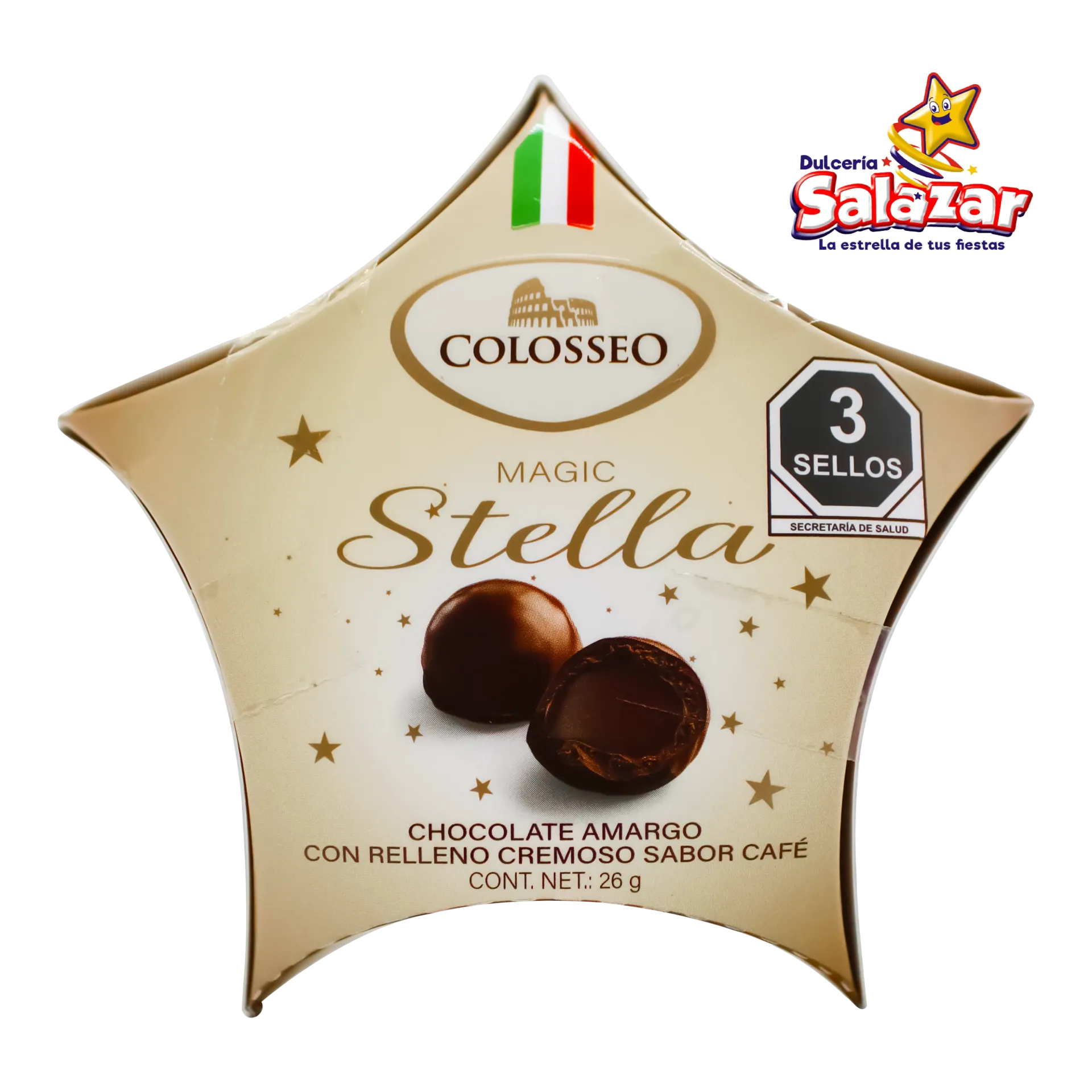 [ABA0218] COLOSSEO CHOCOLATE MAGIC STELLA -D.26GR- "C/120/1"