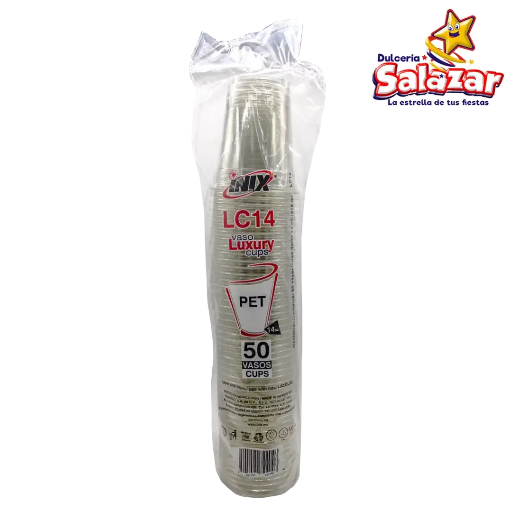 [INIX0166] VASO DE PET 14 OZ INIX VPET 14-92 "C/20/50"