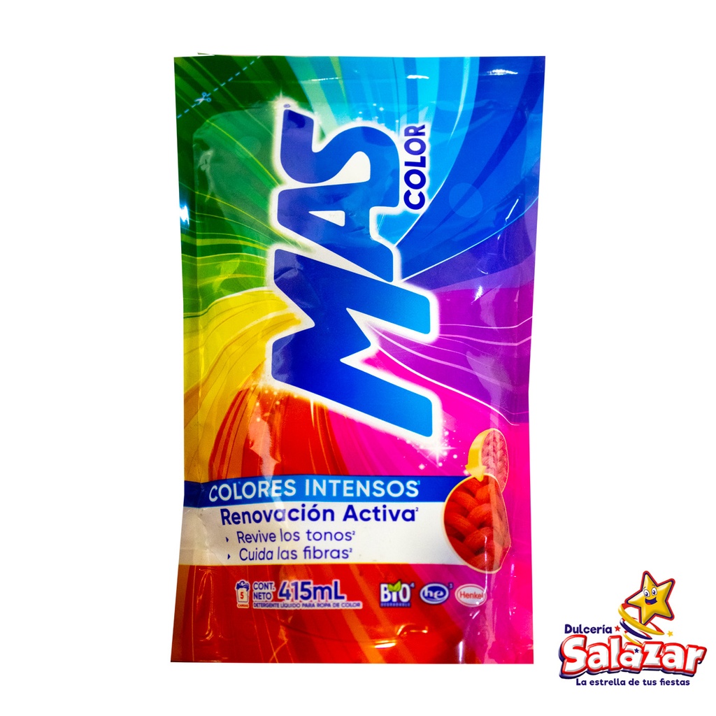[ABARROTE0061] JABON LIQUIDO MAS COLOR -B.415ML- "C/18/1" 