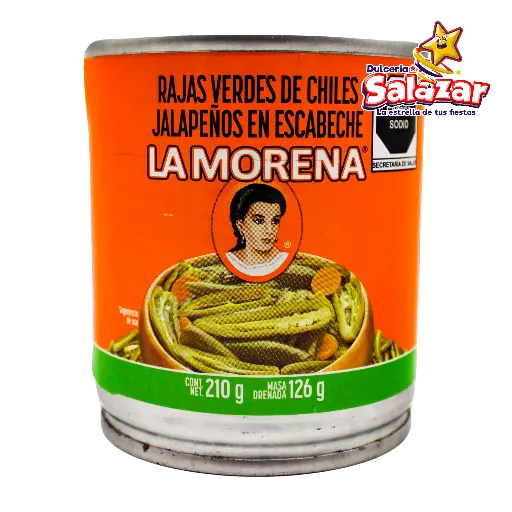 [ABARROTE0044] CHILES LA MORENA RAJAS -BOT.210G- "C/48/1" 