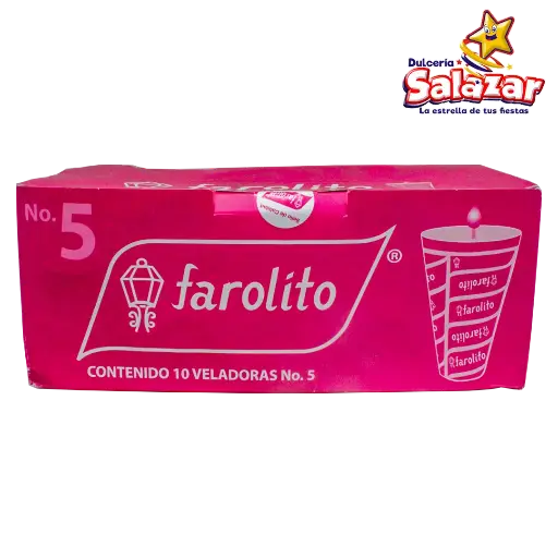 [AJOS0005] VELADORA FAROLITO #5 CONO "C/40/1" 