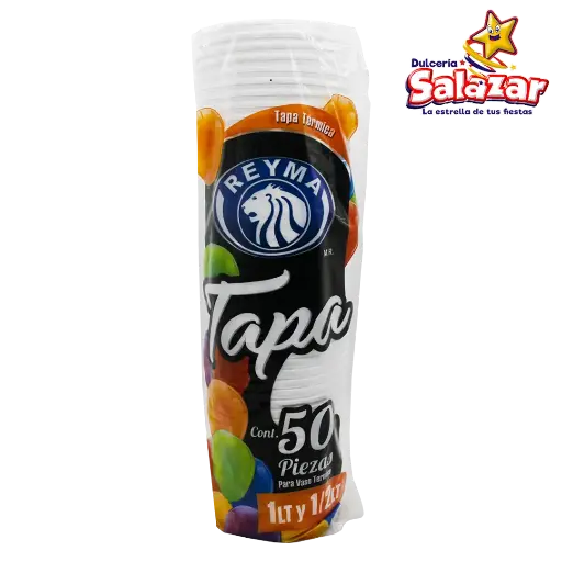 [REYM0469] TAPA TERMICA P/VASO TERMICO 1 Y 1/2 LITRO REYMA TTVT1LT -B.50PZA- "C/10/50"