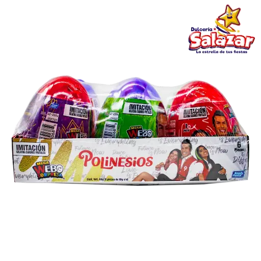 [BON0421] MEGA WEBO SORPRESA POLINESIOS BONDY -D.6PZ- "C/12/6"     