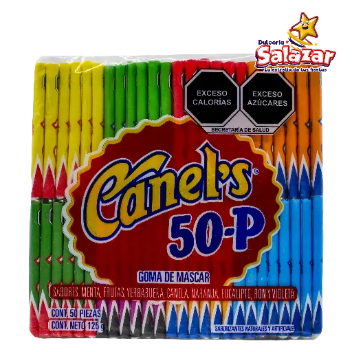 [CAN0074] CHICLE 50-P BOLSA SURTIDO CANELS -B.125G- "C/60/50" 
