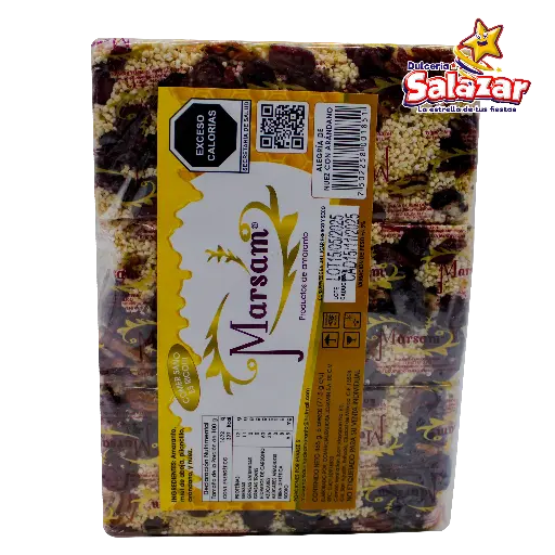 [MARS0030] ALEGRIA DE NUEZ CON ARANDANO MARSAM -D.6PZA- "C/18/6"