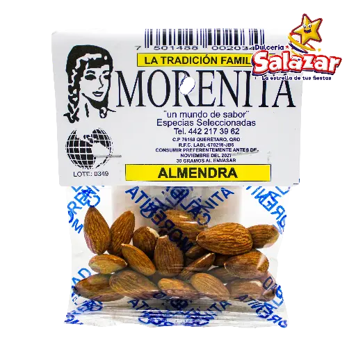 [MOR0002] ALMENDRA 30 GRAMOS 