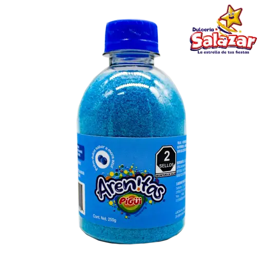 [PIG0003] ARENITAS MORA AZUL -BOT.250G- "C/48/1"