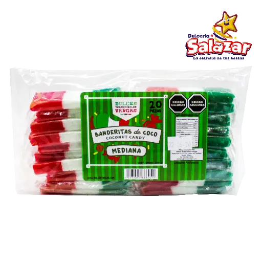 [MAY0025] BANDERITA COCO VARGAS -B.20PZA- "C/40/20"