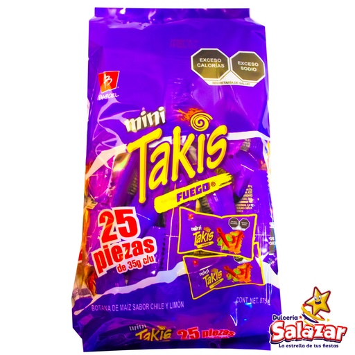 [RCO0131] BARCEL PACK TAKIS MINI FUEGO -B.875G- "C/3/25"