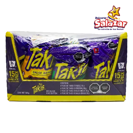 [RCO0338] BARCEL TAKIS PACK -D.840GR- "C/7/15"